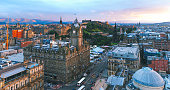 istock Aerial view of Edinburgh city during sunset Scotland 1318979252