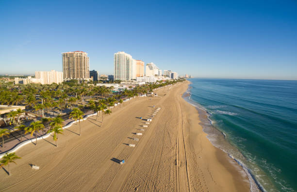 Aerial view of Fort Lauderdale stock photo