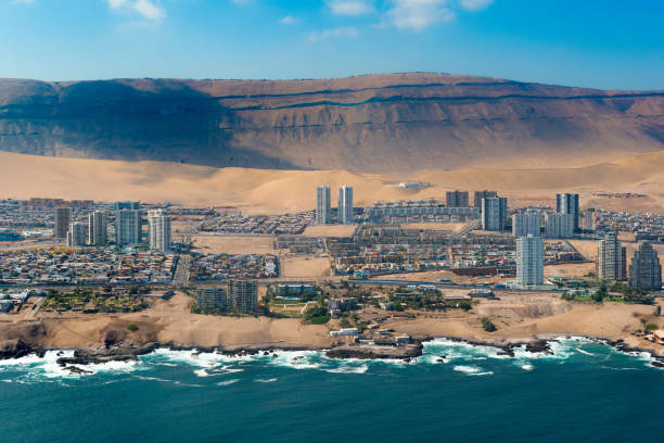 Aerial view of Iquique stock photo