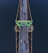 istock Aerial View of Suspension Bridge 1367721601