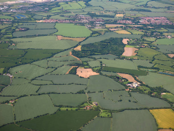 flygfoto över takeley - hatfield bildbanksfoton och bilder