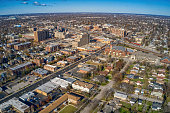 istock Aerial View of the Chicago Suburb of Arlington Heights in Autumn 1359244360