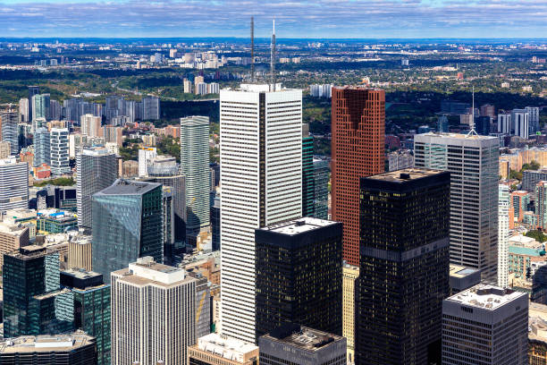 Aerial view of Toronto stock photo