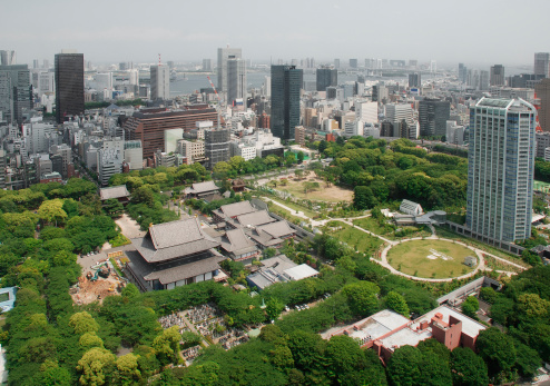 Aerial View of Zojo-Ji Temple