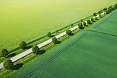 istock Aerial View On Countryside Road 1294119140