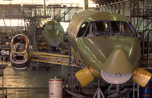 aerospace industry stock photo