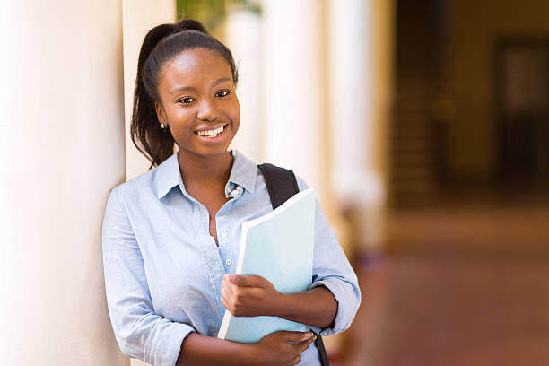 african american female college student stock photo
