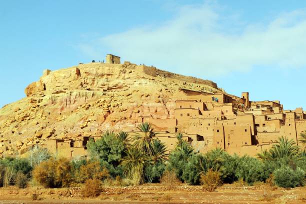 African castle - Kasbah, Ksar of Ait Ben Haddou stock photo