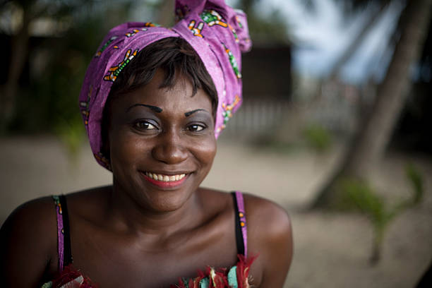 african smile - gabon stockfoto's en -beelden