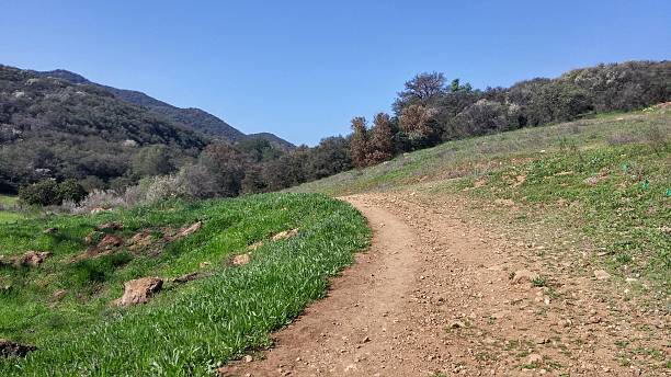 Agora Hills, Malibu, Paramount Ranch Mountains Hiking Trail, California stock photo