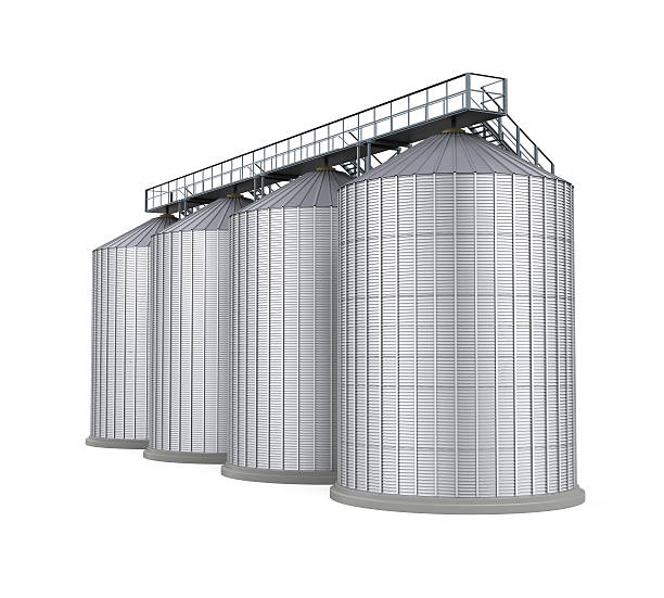 Agricultural Silo Isolated stock photo