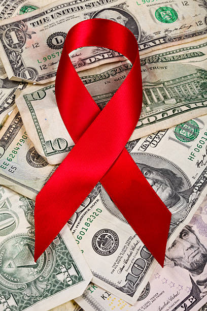 Aids Awareness Ribbon stock photo