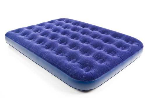 Camping Air Bed on White Background