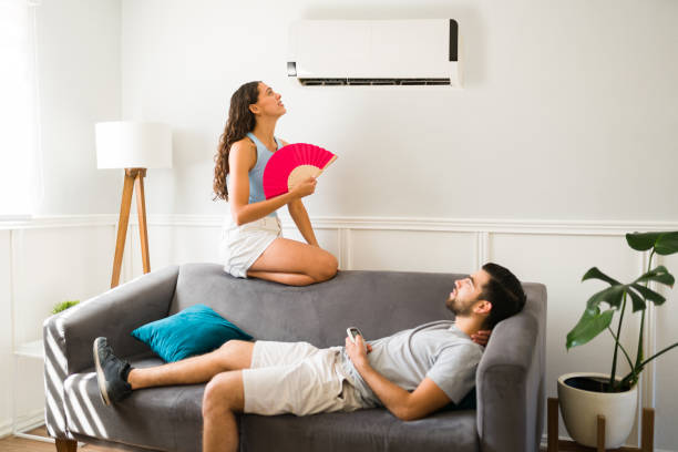 Air conditioning is not working stock photo