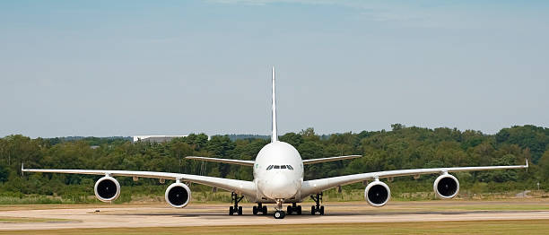 Airbus A380 stock photo