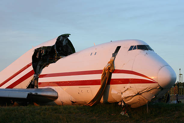 Airplance Crash stock photo