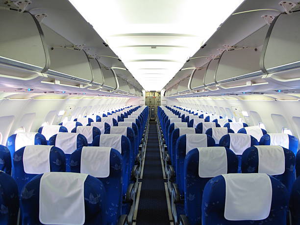airplane interior  airplane seat stock pictures, royalty-free photos & images