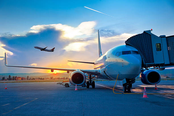 Airport Airport in Antalya, Turkey ( Antalya Airport ) airfield photos stock pictures, royalty-free photos & images