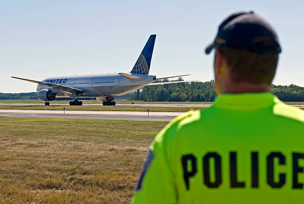Airport Police stock photo