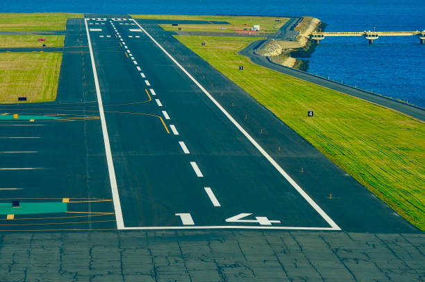 Airport Runway stock photo