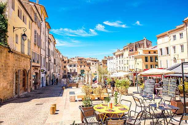 Aix-en-Provence city in France stock photo