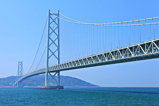 Akashi bridge stock photo