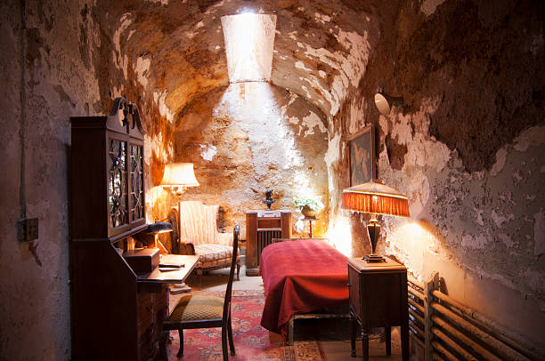 Al Capone's Cell at Eastern State Penitentiary - Philadelphia, PA stock photo