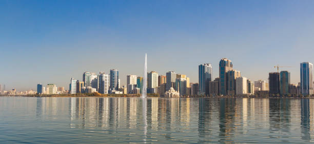 Al Khalid Lake, Sharjah, UAE stock photo