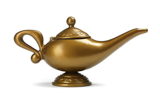 Aladdin lamp stock photo