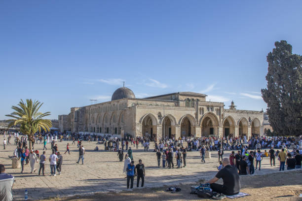 al-aqsa moschee in der altstadt von jerusalem. - al aqsa moschee stock-fotos und bilder