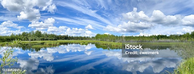istock Alaska Lake With Cloud Reflection 1333492841