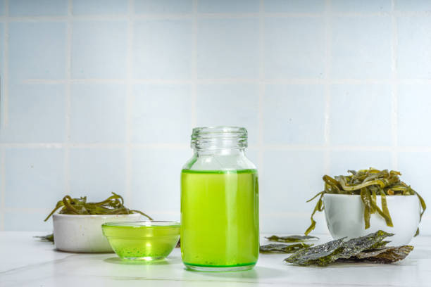 Algae based Oil stock photo