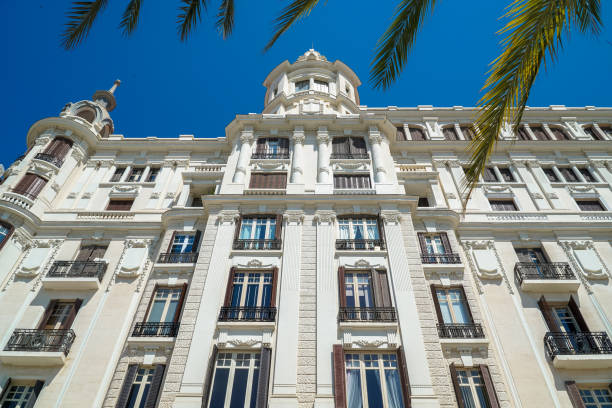 Alicante, Spain.Casa Carbonell facade at Explanada Promenade stock photo