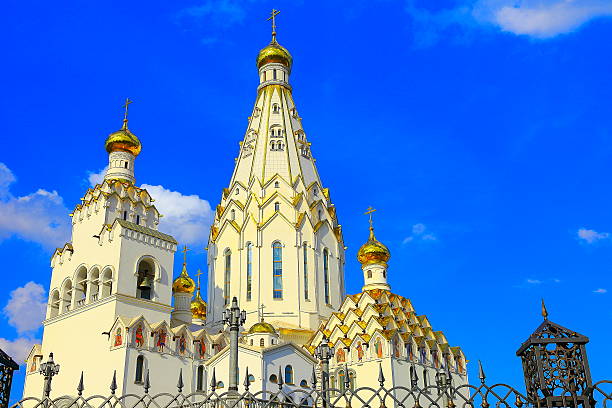 All Saints Russian Orthodox Church in Minsk, Belarus All Saints Russian Orthodox Church in Minsk, Belarus. minsk stock pictures, royalty-free photos & images