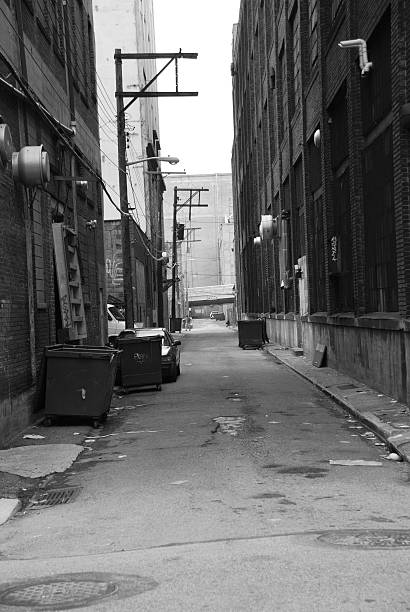 Alleyway in Pittsburgh stock photo