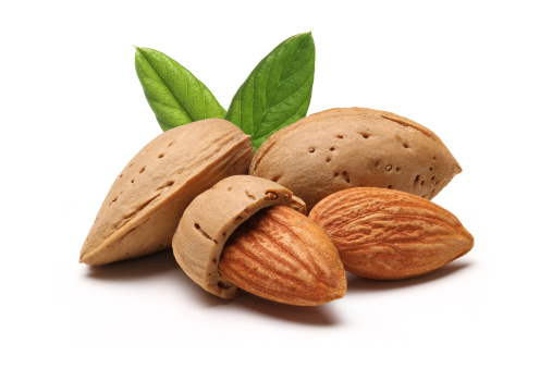 Almonds Stock Photo - Download Image Now - Almond, White Background, Cut  Out - iStock