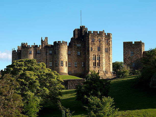 Alnwick Castle, Northumberland Alnwick Castle in Northumberland, England northumberland stock pictures, royalty-free photos & images