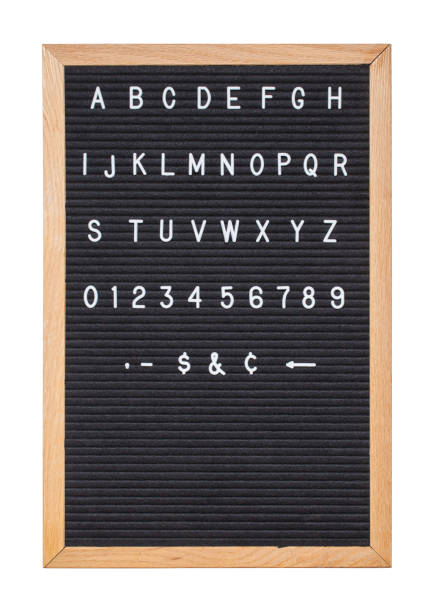 Alphabet Letter Board stock photo