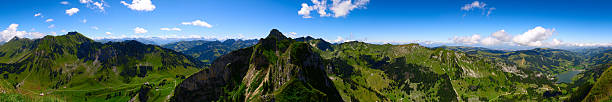 Alpine Panorama stock photo