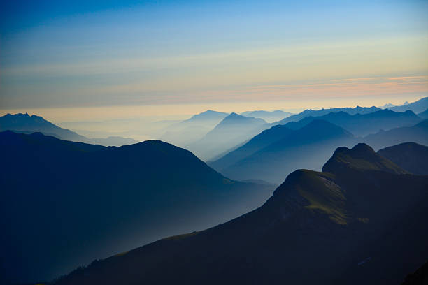Alpine Sunrise stock photo