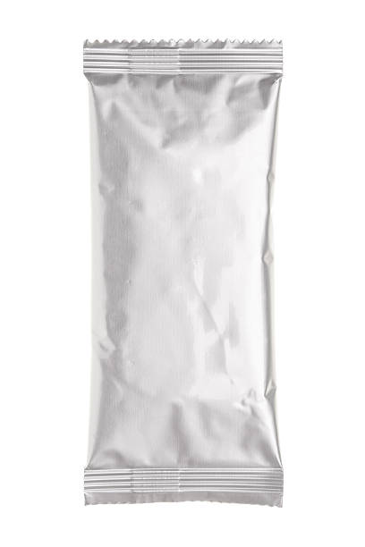 Aluminum bag isolated on white stock photo