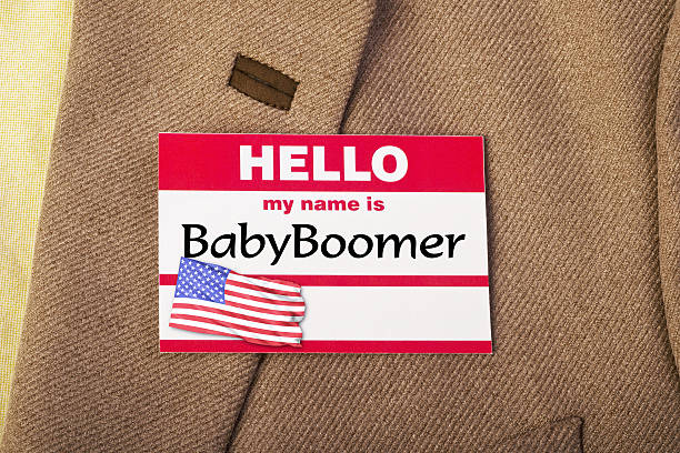 I am Baby Boomer. My name is Baby Boomer. baby boomers stock pictures, royalty-free photos & images