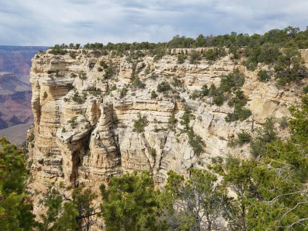 Amazing Cliff at Grand Canyon National Park stock photo