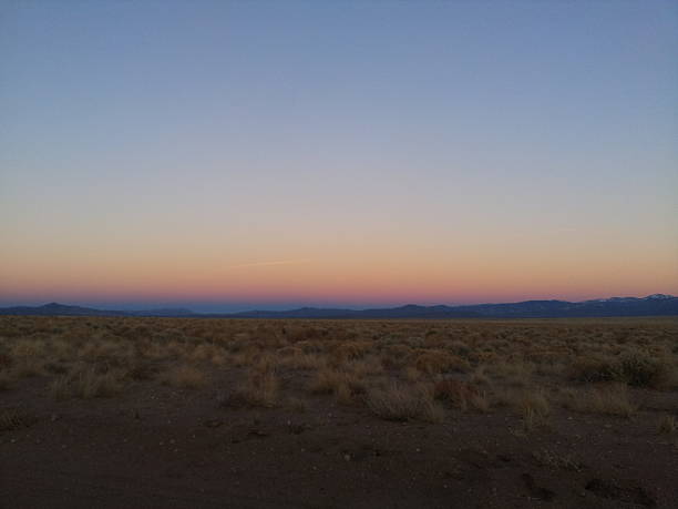 Amazing sunset in Colorado stock photo