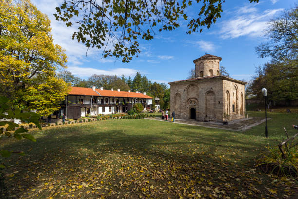ZEMEN, BULGARIA - 9 OCTOBER 2016: Amazing view of medieval  Zemen Monastery, Bulgaria stock photo