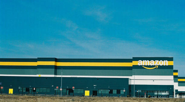 Amazon distribution centre stock photo