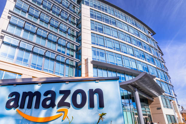Amazon headquarters located in Silicon Valley stock photo