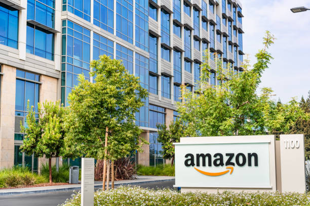 Amazon.com headquarters in Silicon Valley stock photo