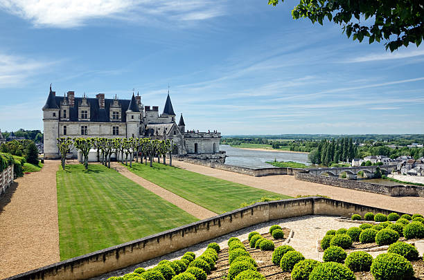 Amboise castle stock photo