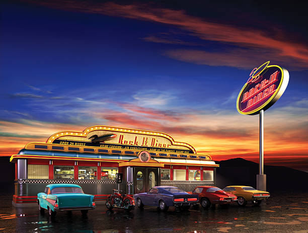 American Diner  diner stock pictures, royalty-free photos & images